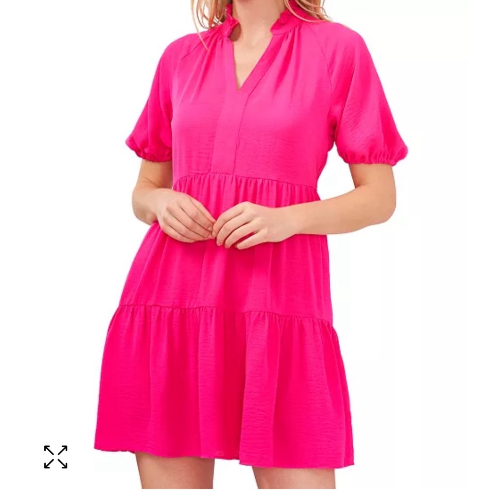 Woman's hot pink sundress. Size XL